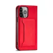 Magnet Case iPhone 13 Pro oldalra nyíló tok, piros