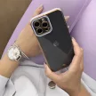 Fashion Case tok iPhone 13 Pro Max, Gold Frame Gel Cover, piros