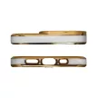 Fashion Case tok Cover for Xiaomi Redmi Note 11 Pro Gold Frame Gel Cover, fehér