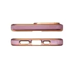Lighting Color Case for Xiaomi Redmi Note 11 zselés tok, arany kerettel, lila