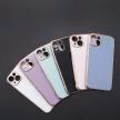 Lighting Color Case for Xiaomi Redmi Note 11 zselés tok, arany kerettel, lila