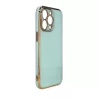 Lighting Color Case for Xiaomi Redmi Note 11 zselés tok, arany kerettel, mentazöld