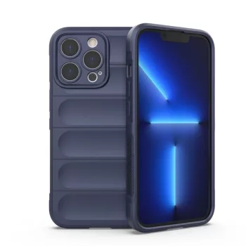   Magic Shield ütésálló hátlap, tok iPhone 13 Pro, sötétkék