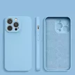 Silicone case hátlap, tok iPhone 14 Plus, kék