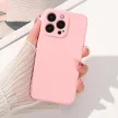 Silicone case hátlap, tok iPhone 14 Plus, bézs