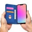 Magnet Case iPhone 14 Pro oldalra nyíló tok, kék
