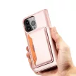 Magnet Case iPhone 14 Pro Max oldalra nyíló tok, rózsaszín