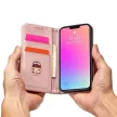Magnet Case iPhone 14 Pro Max oldalra nyíló tok, rózsaszín