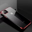 Clear Color Case Xiaomi redmi Note 11S/Note 11 szilikon hátlap, tok, átlátszó-piros