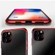 Clear Color Case Xiaomi redmi Note 11 Pro 5G/11 Pro szilikon hátlap, tok, átlátszó-piros