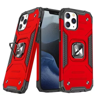   Wozinsky Armor Ring iPhone 14 Pro Max ütésálló hátlap, tok, piros