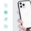 Clear 3in1 Case iPhone 14 Pro Max ütésálló hátlap, tok, átlátszó-piros