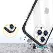 Clear 3in1 Case iPhone 14 Pro Max ütésálló hátlap, tok, átlátszó-piros