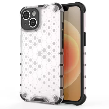   Honeycomb Case iPhone 14 ütésálló hátlap, tok, átlátszó