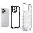 Honeycomb Case iPhone 14 Pro Max ütésálló hátlap, tok, átlátszó