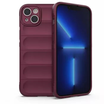   Magic Shield ütésálló hátlap, tok iPhone 14 Plus, bordó
