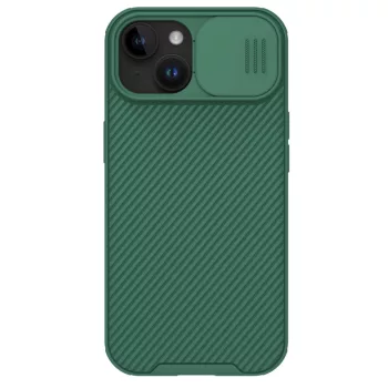   Nillkin CamShield Pro Magnetic iPhone 15 Plus Magsafe hátlap, tok, zöld