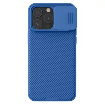   Nillkin CamShield Pro Magnetic iPhone 15 Pro Max Magsafe hátlap, tok, kék