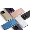 Clear View Case oldalra nyíló tok Xiaomi Redmi 10C, rózsaszín