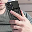 Hybrid Armor Camshield iPhone 14 Pro Max ütésálló hátlap, tok,, kék
