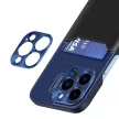 Leather Stand Case tok iPhone 14 Pro Max cover card wallet with stand, kék