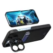 Leather Stand Case tok iPhone 14 Pro Max cover card wallet with stand, fekete