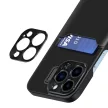 Leather Stand Case tok iPhone 14 Pro Max cover card wallet with stand, fekete