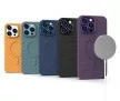 MagSafe Woven Case iPhone 14 Pro MagSafe TPU hátlap, tok, sötétkék
