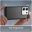 Carbon Case Xiaomi Redmi Note 13 Pro+ hátlap, tok, fekete