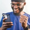 Carbon Case Xiaomi Redmi Note 13 Pro+ hátlap, tok, kék