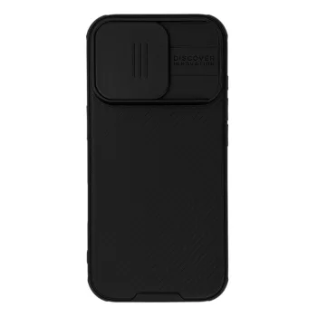   Nillkin CamShield Pro tok iPhone 16 Pro, kamerafedéllel, fekete