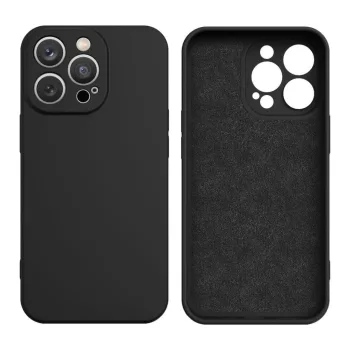 Silicone case hátlap, tok Samsung Galaxy A55, fekete