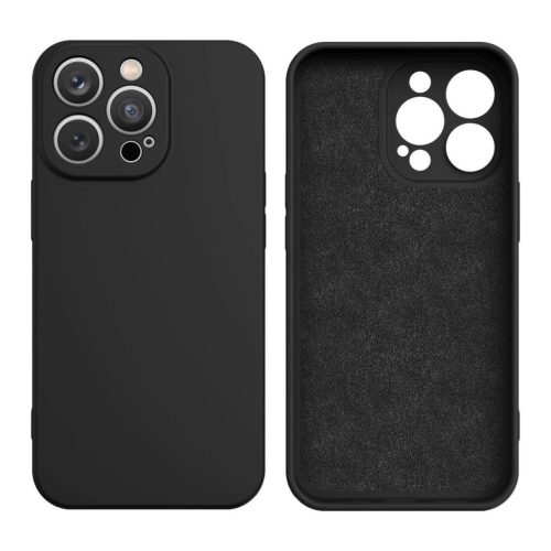 Silicone case hátlap, tok Samsung Galaxy A55, fekete