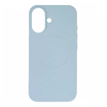 Liquid Silicone MagSafe iPhone 16 hátlap, tok, kék