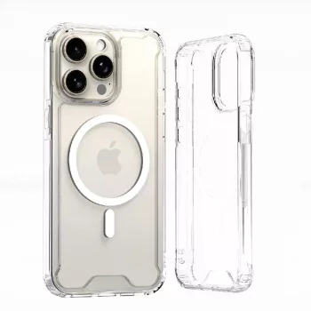   Clear Corner Case MagSafe ütésálló tok  iPhone 16 Pro, átlátszó