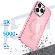 Glitter Case MagSafe tok iPhone 16 Pro, rózsaszín