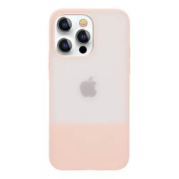   Kingxbar Plain Series tok, iPhone 13 Pro szilikon tok, rózsaszín
