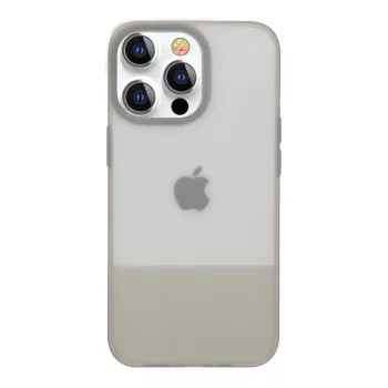   Kingxbar Plain sorozatú tok, iPhone 13 Pro Max szilikon tok, szürke