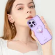 Kingxbar Silicone case Swarovski crystals hátlap, tok iPhone 14 Plus, lila