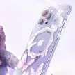 Kingxbar Butterfly sorozatú mágneses tok iPhone 14 Plus MagSafe tok pillangókkal, rózsaszín