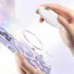 Kingxbar Butterfly sorozatú mágneses tok iPhone 14 Plus MagSafe tok pillangókkal, rózsaszín