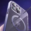 Kingxbar PQY Ice Crystal sorozatú mágneses tok iPhone 14 Pro MagSafe, szürke