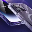 Kingxbar PQY Ice Crystal sorozatú mágneses tok iPhone 14 Pro MagSafe, szürke
