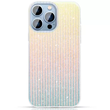   Kingxbar Travel sorozat luxus elegáns tok iPhone 13 Pro, kék-narancs