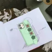 Kingxbar Sweet Series tok eredeti Swarovski kristályokkal díszített iPhone 12 Pro Max, zöld