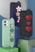 Kingxbar Sweet Series tok eredeti Swarovski kristályokkal díszített iPhone 12 Pro Max, kék