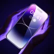 Baseus 2x edzett üvegfóliakészlet iPhone 14 Pro Max teljes képernyős fólia, átlátszó, hangszórófedéllel 0,3 mm + rögzítőkeret
