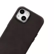 iCarer olajviasz prémium bőr tok iPhone 14 Plus mágneses bőr tok MagSafe, barna