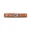 iCarer tok bőr iPhone 14 Plus (MagSafe), barna