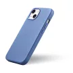 iCarer Litchi prémium bőr tok iPhone 14 mágneses bőr tok MagSafe, kék